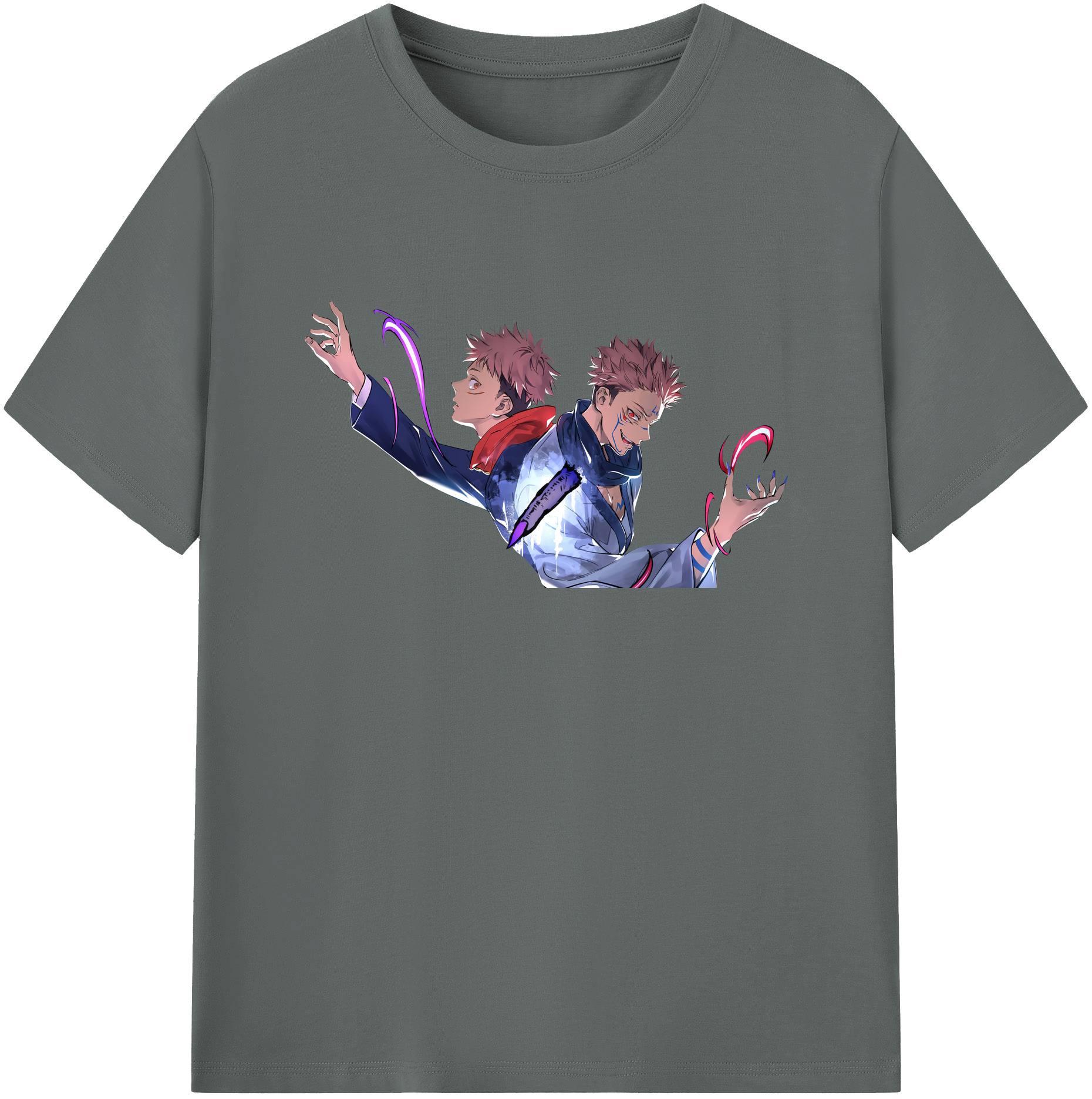 （画像用） 呪術廻戦 Jujutsu Kaisen 綿100％ メンズ半袖Tシャツ｜肌触りやわらか＆通気性